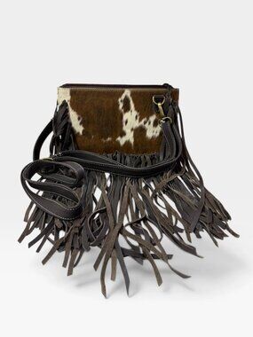The Jesse Crossbody Cowhide Fringe Tassel Purse Bag